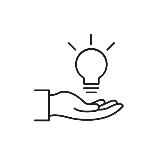 Graphic with hand